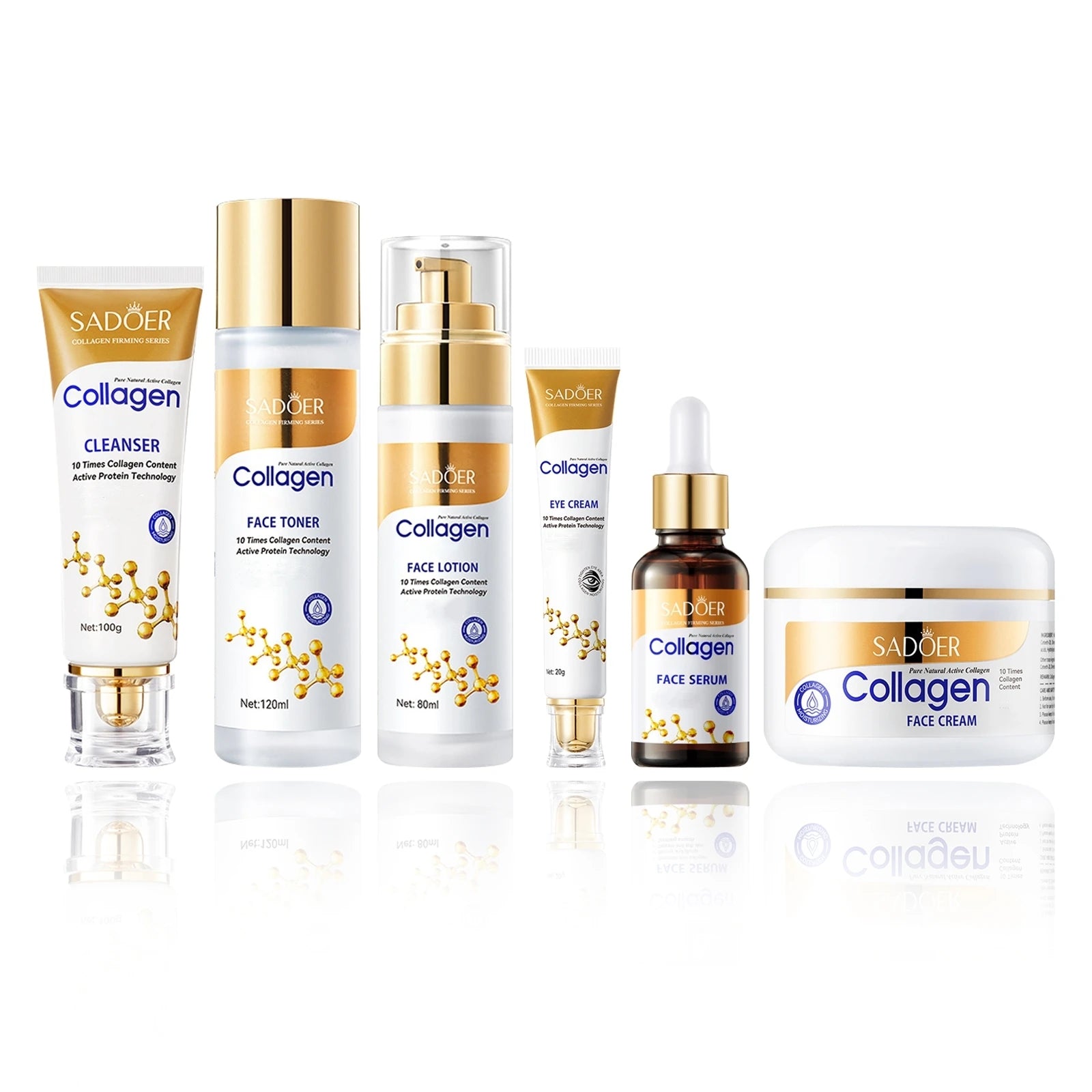 Kollagen Lift & Glow Kollektion – 6-teiliges Premium-Hautpflegeset